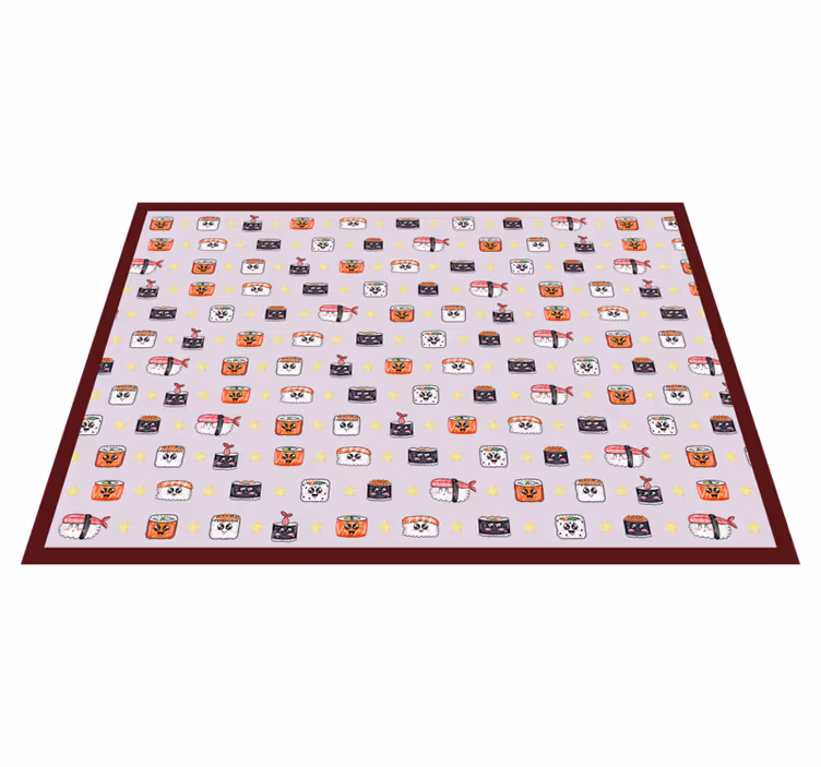 detský vinylový koberec sushi kreslený vzor - Tenstickers