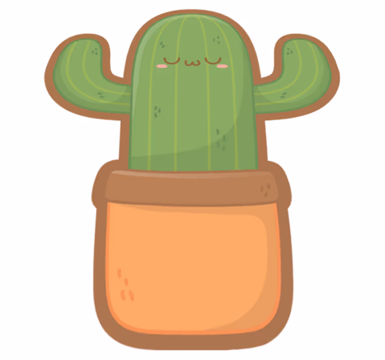 Vinylový koberec anime cactus nature - Tenstickers