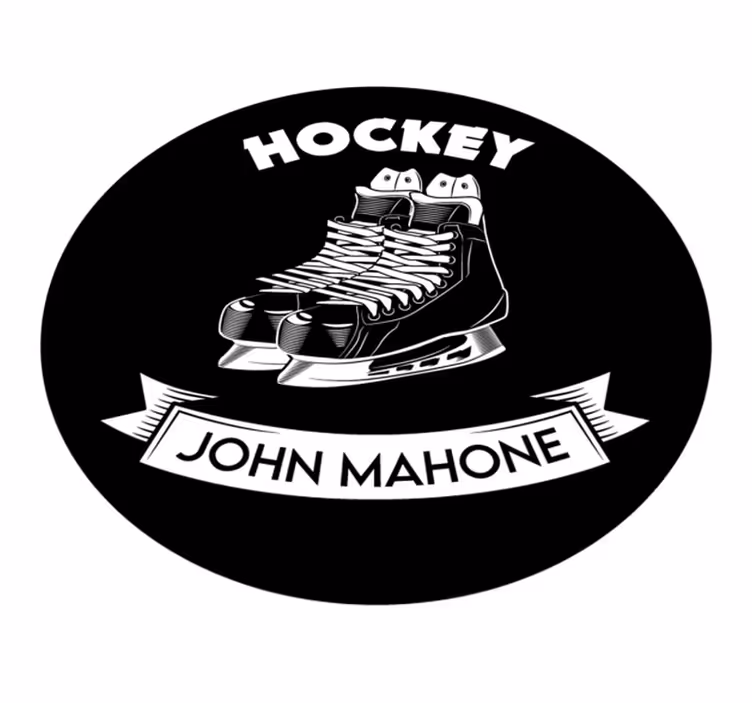 Skate ľadový hokej personalizovaná podložka - Tenstickers