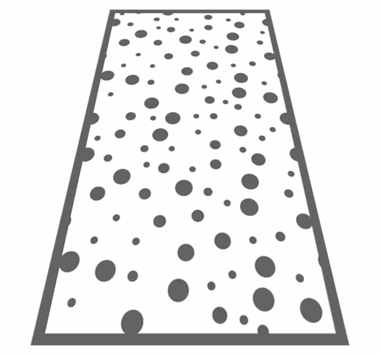 šedé a biele bodky geometrické koberce - Tenstickers