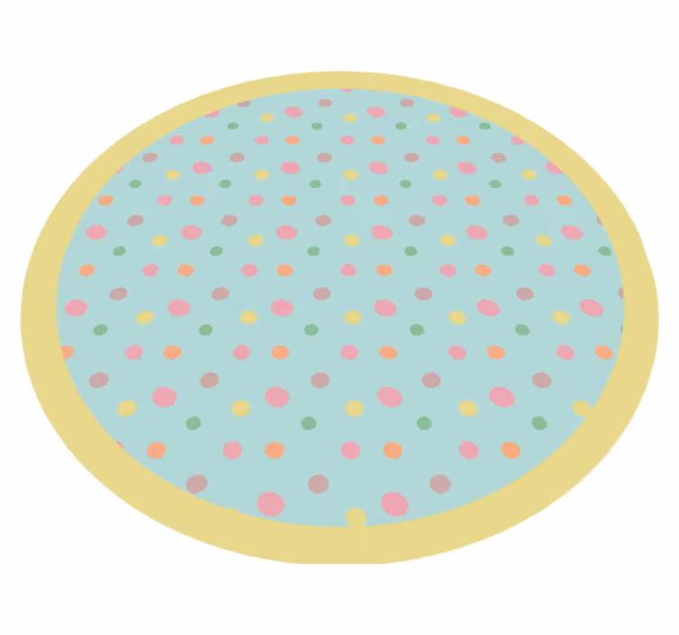 Ružové a modré bodkované geometrické vinylové koberce - Tenstickers