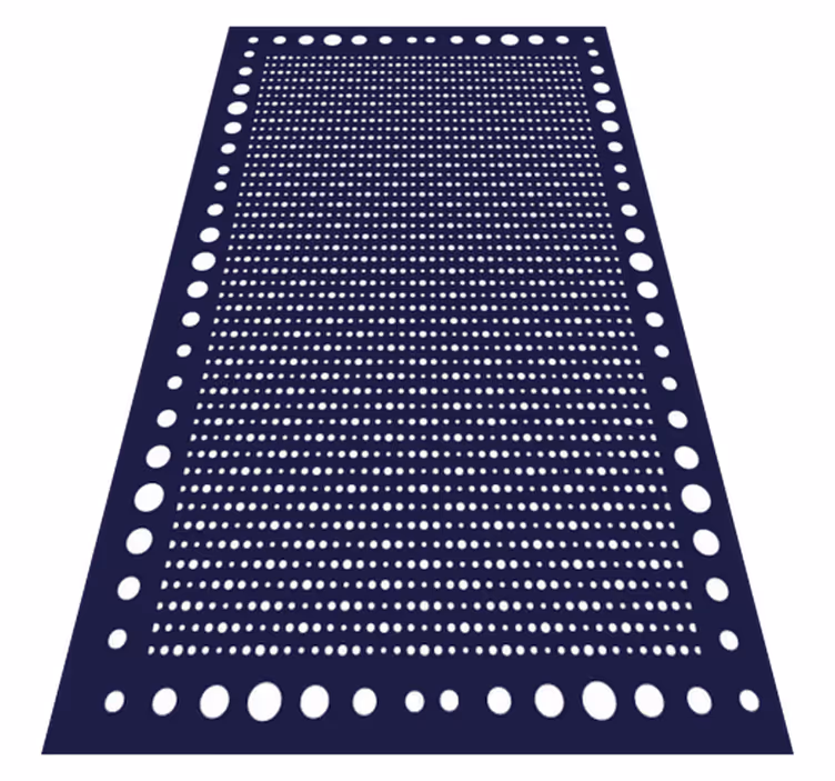 Polka dot hranice geometrické vinylové koberce - Tenstickers