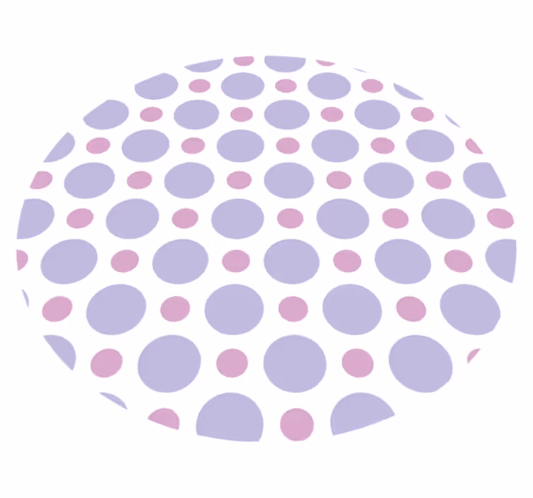 Fialové polka bodky geometrické vinylové koberčeky - Tenstickers