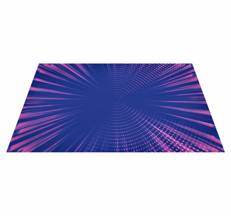 vinylový koberec s geometrickýmy tvarmi optické žiarenie - Tenstickers