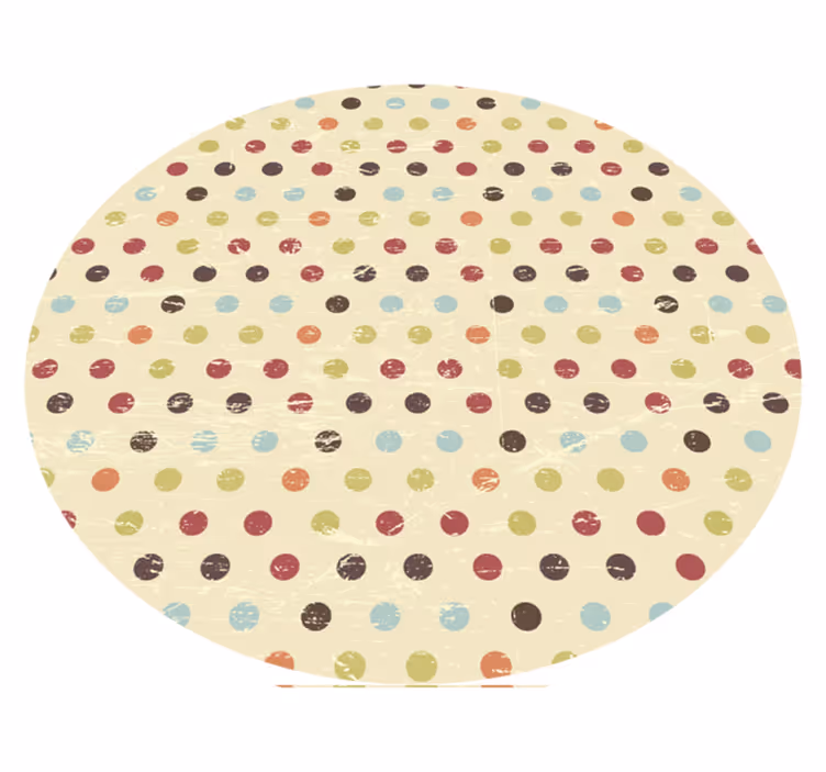 vzorovaný vinylový koberec bodkovaný textil - Tenstickers