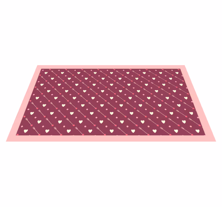rôzne vinylové koberce pre deti diagonálny vzor srdca - Tenstickers