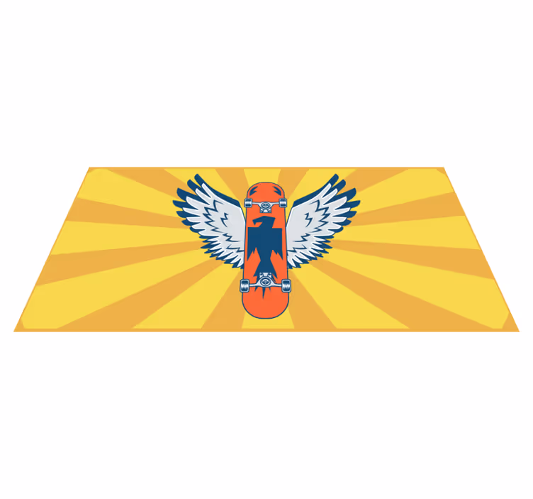Oranžový skateboard pre teenagerov - Tenstickers