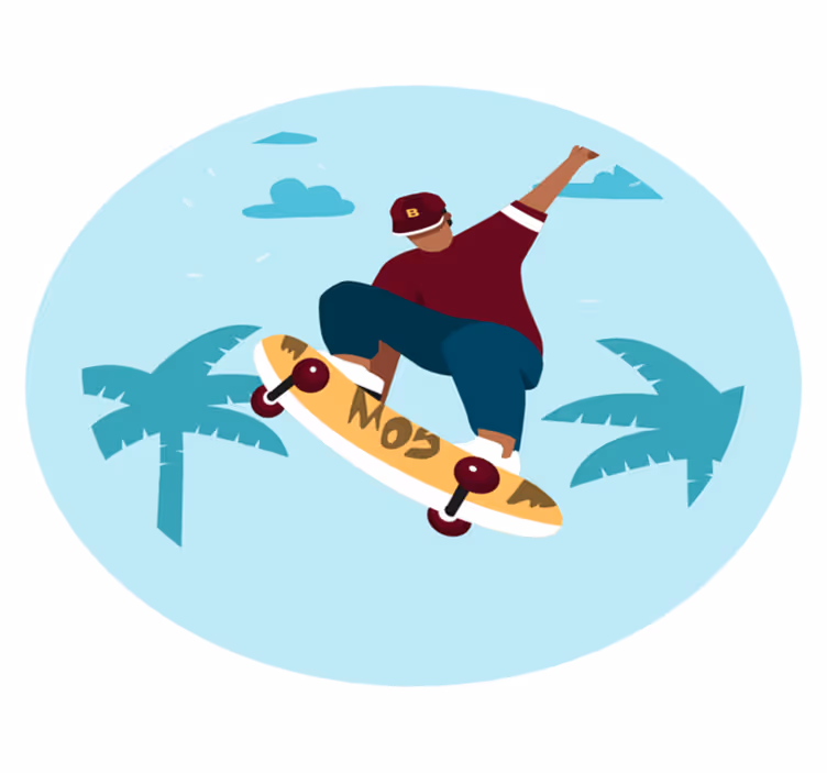 Preklopený skateboard pre teenagerov - Tenstickers