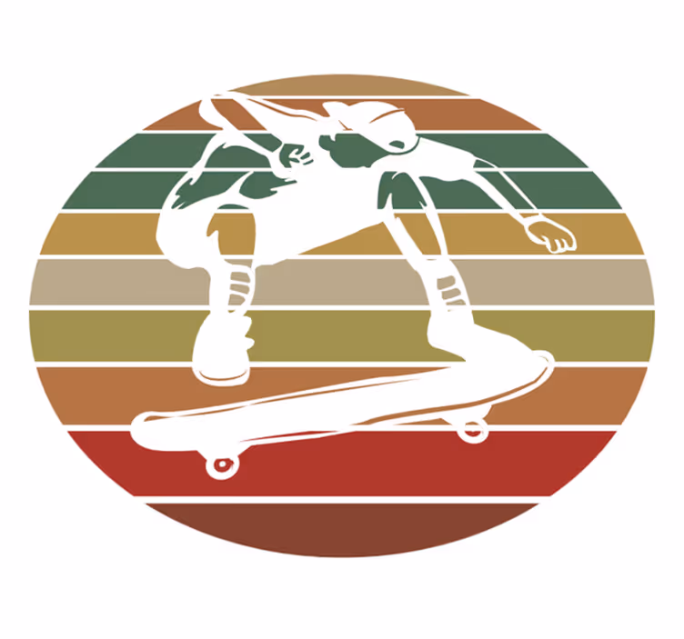 Skákajúci skateboard pre dospievajúcich vinylový koberec - Tenstickers