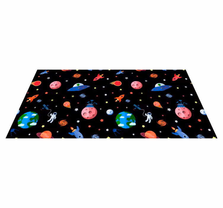 Planéty a vinylový koberec galaxie hviezdy - Tenstickers
