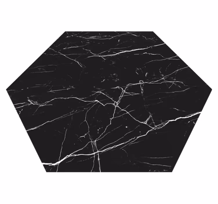 Moderný vinylový koberec z čierneho mramoru - Tenstickers