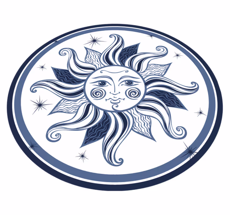 vinylový koberec pre mládež vzor nebeského slnka - Tenstickers