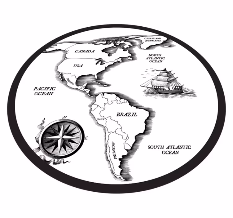 vinylový kvoberec s mapou sveta kartografická elegancia - Tenstickers