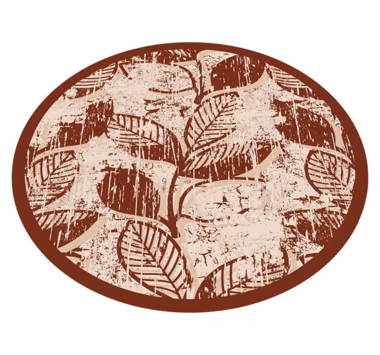 prírodný vinylový koberec štýlové vzory listov - Tenstickers