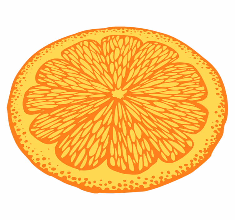 vinylový koberec do kuchyne plátok pomaranča a citrusov - Tenstickers