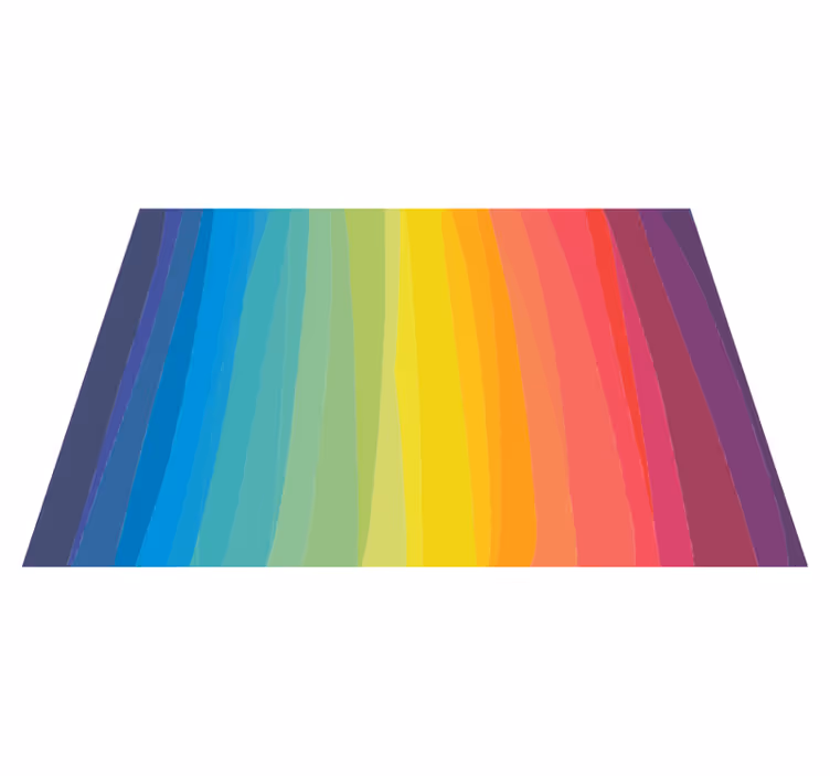 Dúhové pruhy vinylový podlahový koberec - Tenstickers