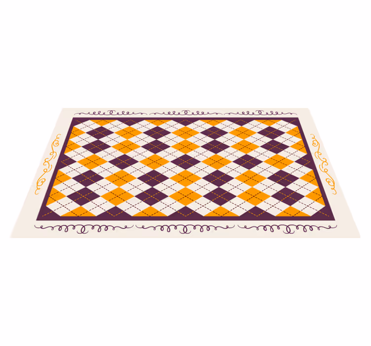 vinylový koberec kachličky geometrický motív šípu - Tenstickers