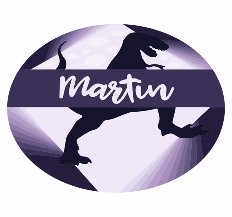 rôzne vinylové koberce pre deti velociraptor s menom - Tenstickers