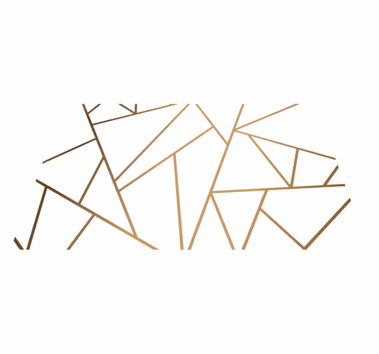 Mramorové geometrické tvary kuchynský vinylový koberec - Tenstickers
