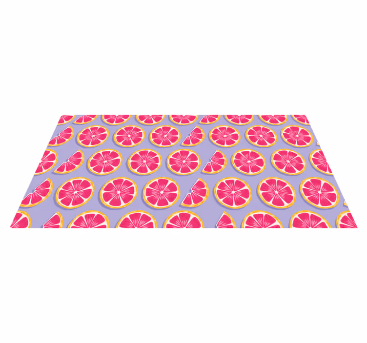 Grapefruitové plátky kuchynský vinylový koberec - Tenstickers