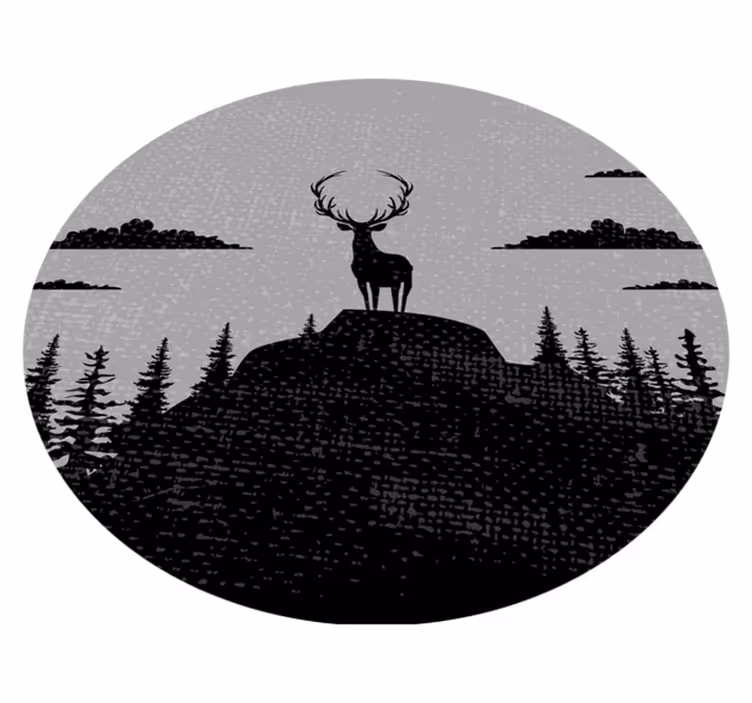 Koberec pre sivé a čierne jelene - Tenstickers