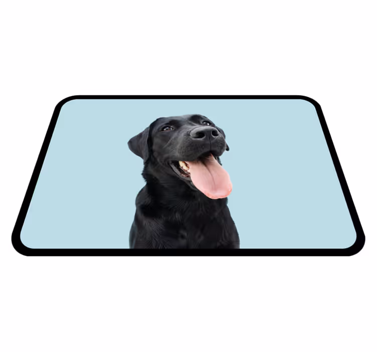 Usmievavý psí roztomilý zvierací koberec - Tenstickers