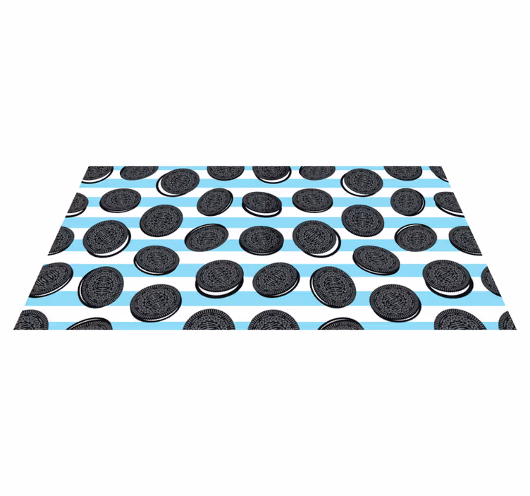 Podlahové dlaždice v kuchyni vzor oreo - Tenstickers