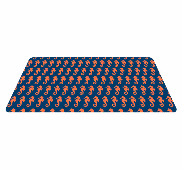 vinylový koberec do kúpelne vzor morského koníka - Tenstickers