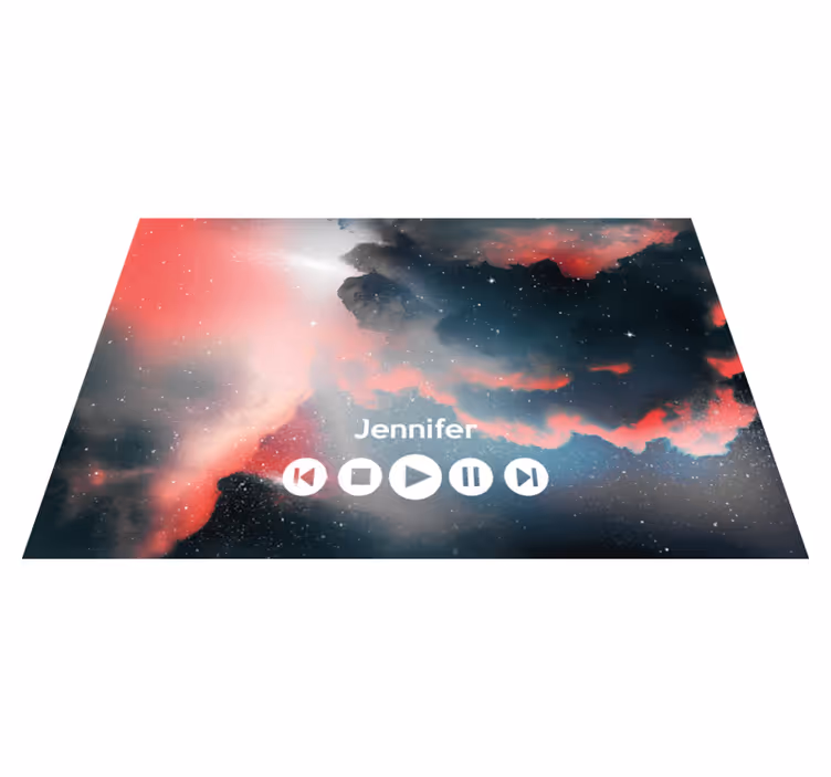 vinylový koberec pre mládež vlastná hudba z vesmíru - Tenstickers