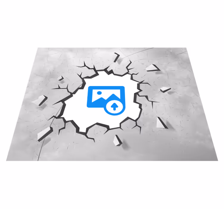 Sivý lámaný betón s foto vinylovým kobercom - Tenstickers