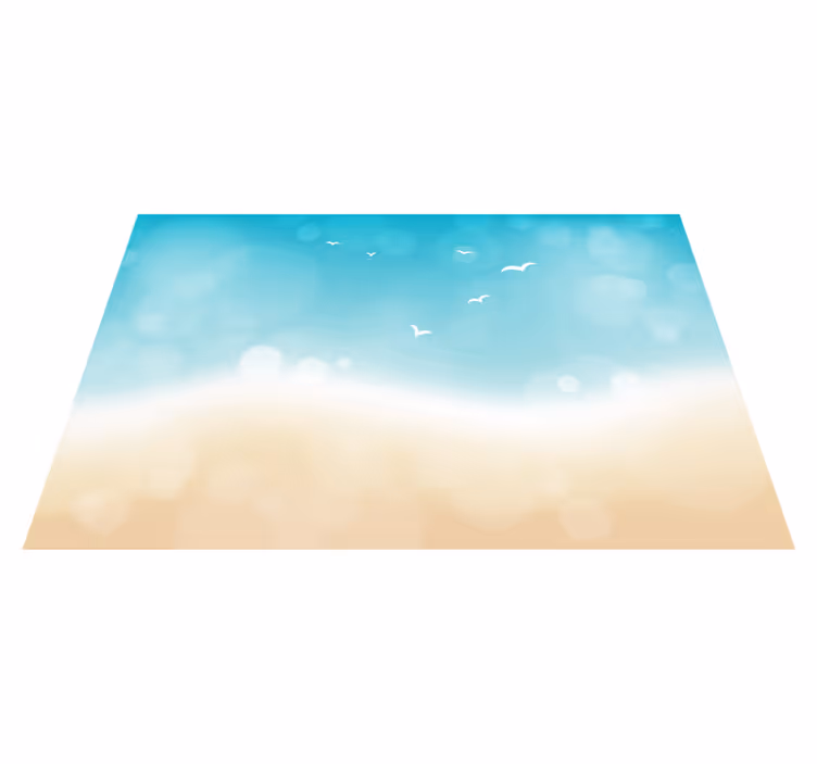 vinylový koberec do obývačky oceánsky vánok - Tenstickers