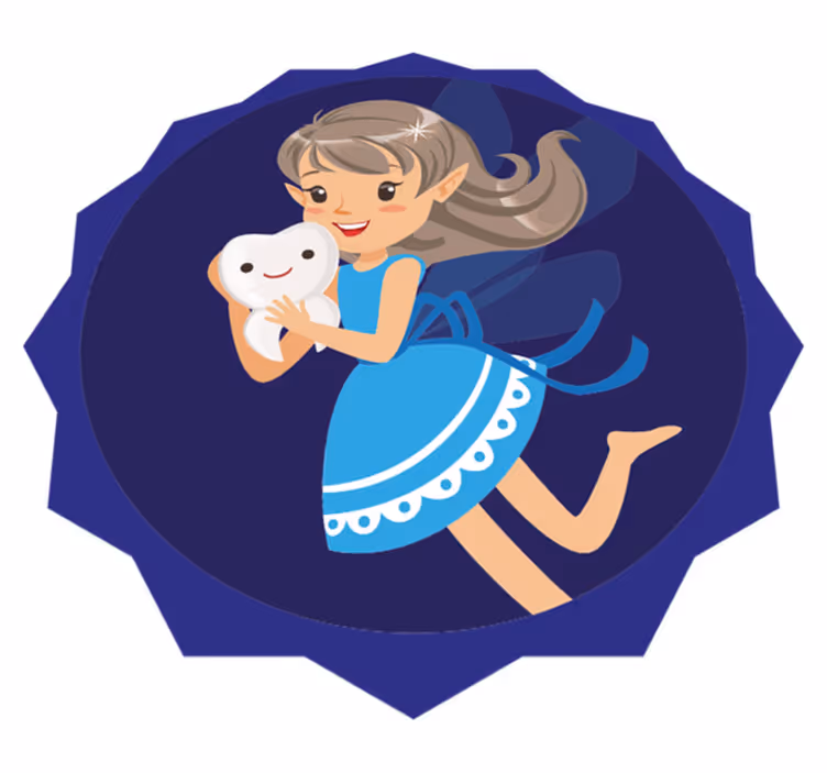 Vinylový koberec pre deti objímajúci zuby - Tenstickers