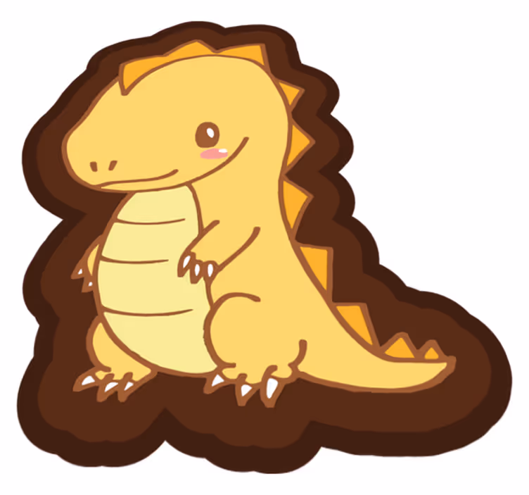 detský vinylový koberec roztomilý dinosaurus dinosaurus - Tenstickers