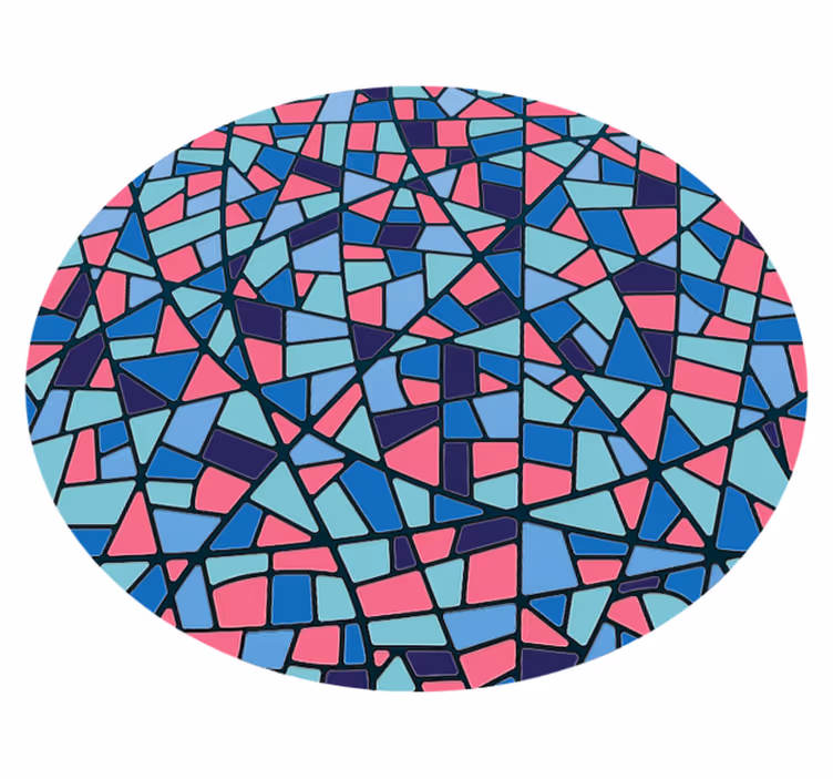 mozaika vinylový koberec farebné geometrické usporiadanie - Tenstickers
