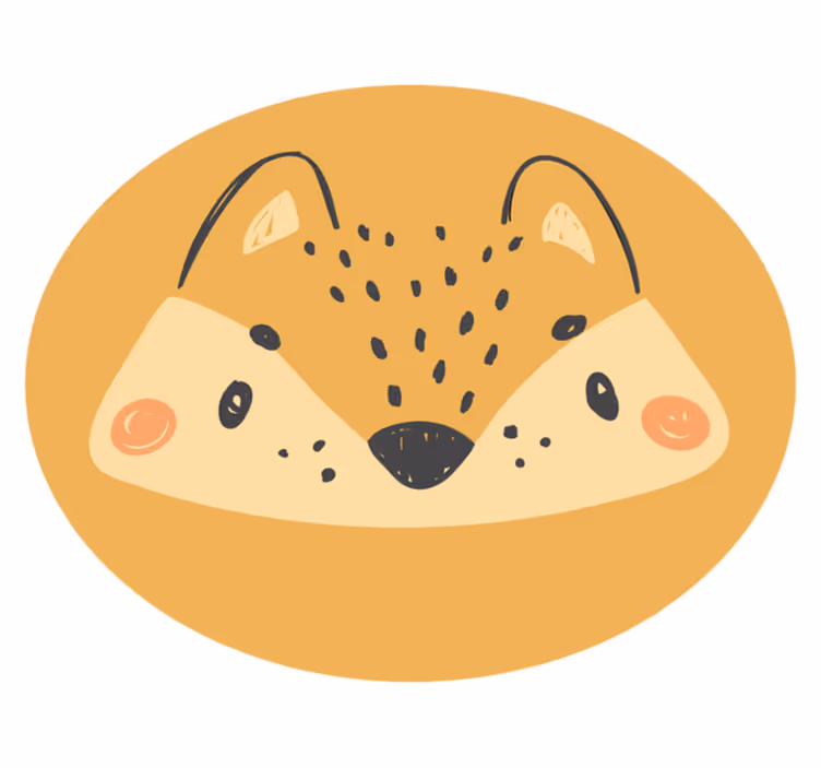 Malý vinylový koberec pre líšky - Tenstickers