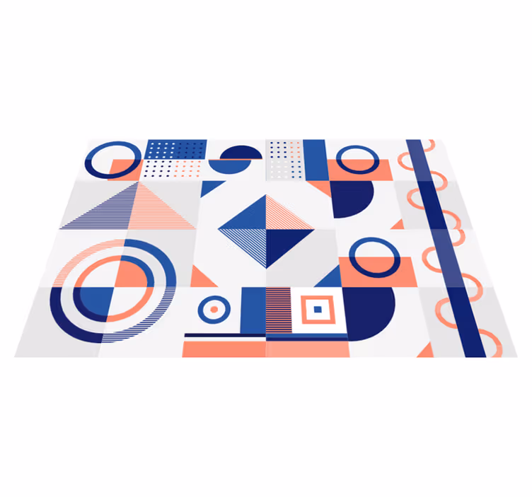 škandinávsky geometrický vzor geometrické koberce - Tenstickers