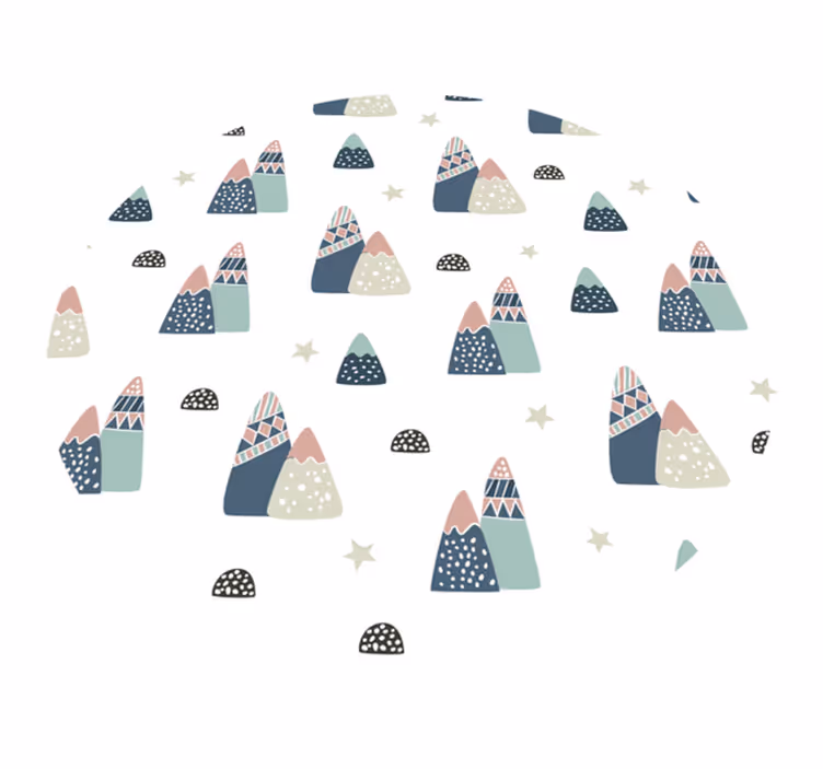 Detský vinylový koberec nordic mountains - Tenstickers