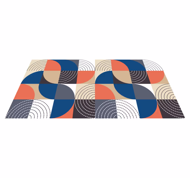 Severské polkruhy geometrické koberce - Tenstickers