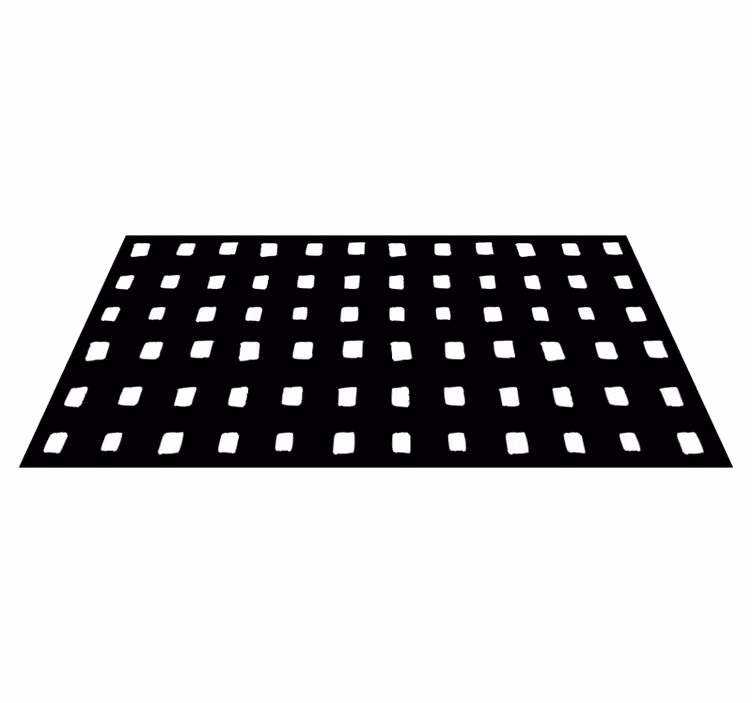 čierne a biele štvorce geometrické koberce - Tenstickers