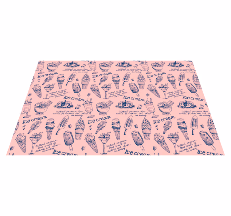 vinylový koberec do kuchyne zmrzlinové lahôdky - Tenstickers
