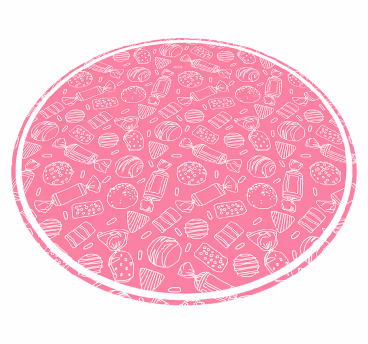 rôzne vinylové koberce pre deti cadny ružový vzor - Tenstickers