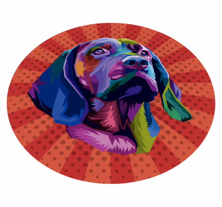 Vinyl koberec pre psa pop art - Tenstickers