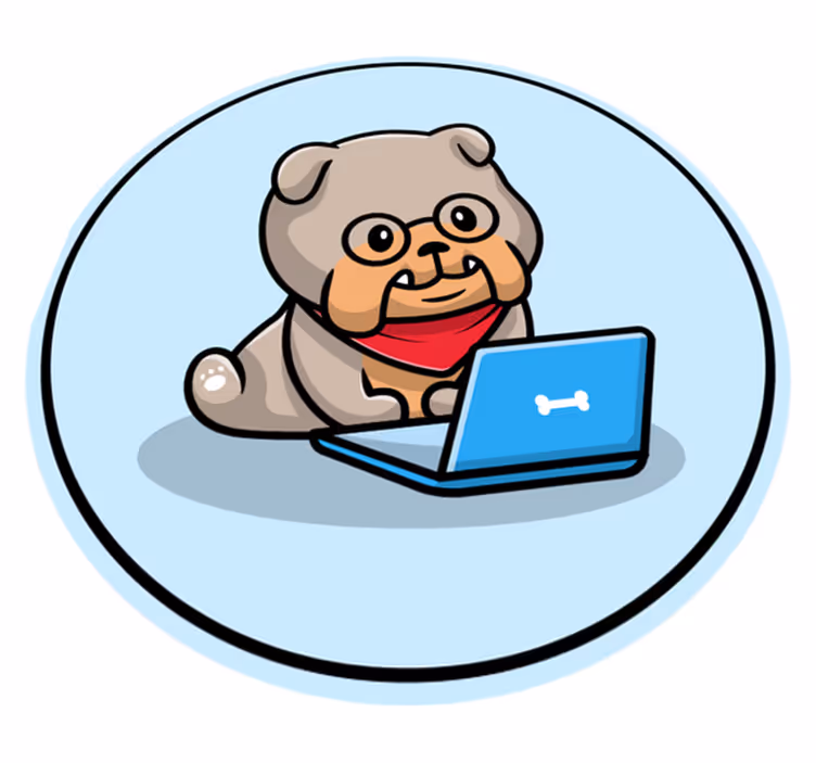 Pracovný koberec so psím zvieraťom - Tenstickers
