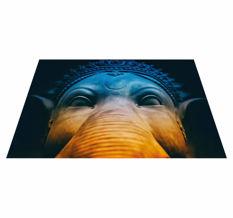 etnický vinylový koberec éterické slonie tváre - Tenstickers