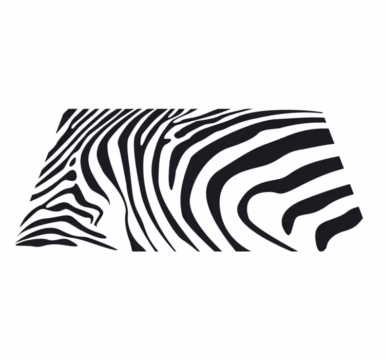Vinylový koberec zvierací vzor zebra pruhy - Tenstickers
