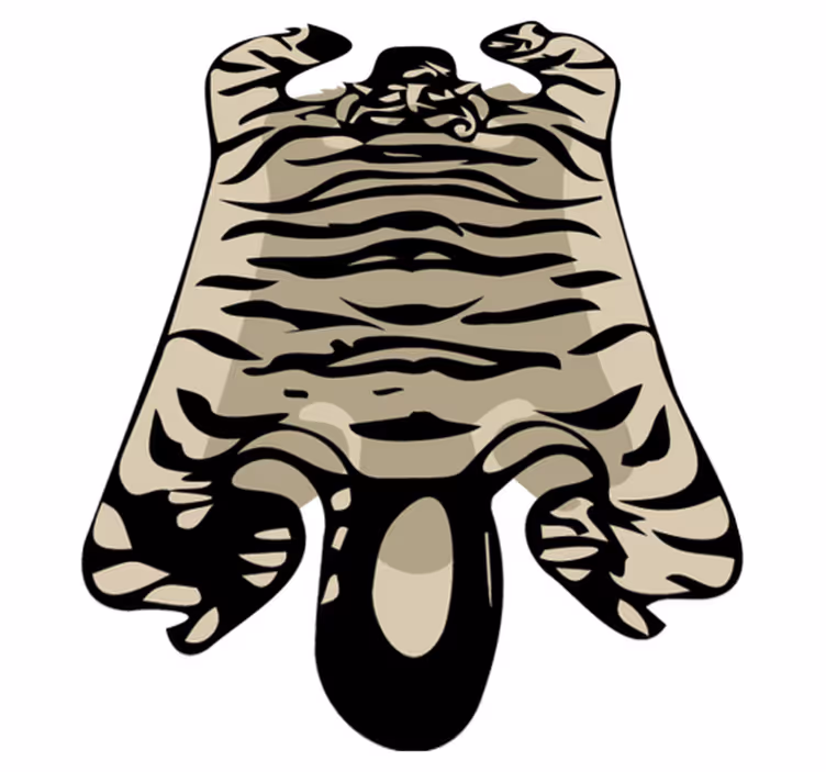 Vinylový koberec so vzorom etnického tigra - Tenstickers