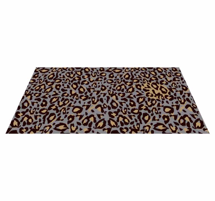 vinylový koberec zvierací vzor sivý leopardí motív - Tenstickers