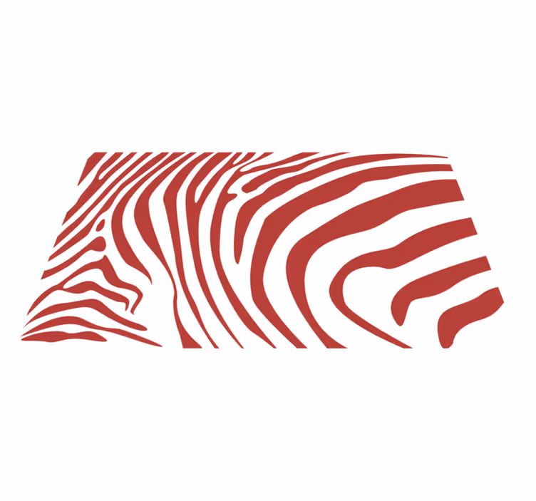 vinylový koberec zvierací vzor výrazné červené vlny - Tenstickers