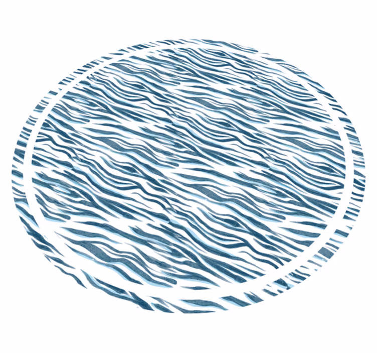 Blu vinylový koberec s potlačou zvierat - Tenstickers