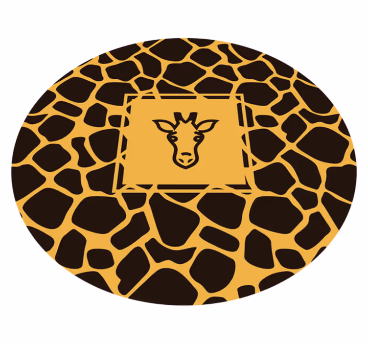 Vinylový koberec so žirafou potlačou so zvieracou potlačou - Tenstickers